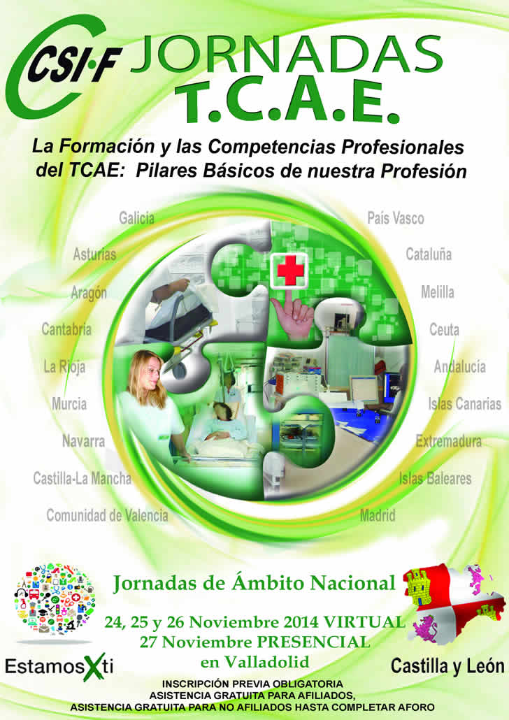 Jornadas TCAE Castilla y Len 2014 organizadas por CSIF