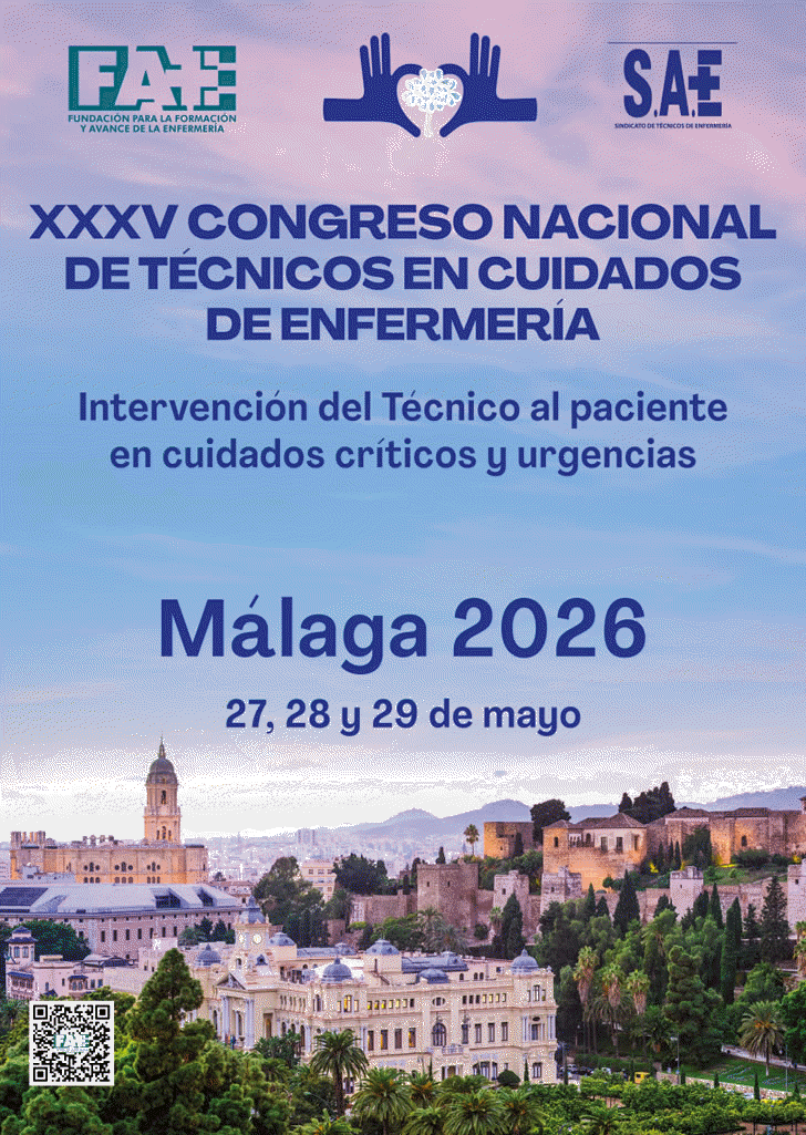 XXXV CONGRESO NACIONAL de TCNICOS EN CUIDADOS DE ENFERMERA - MLAGA, Mayo 2026