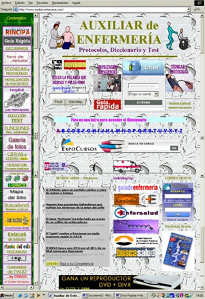 Captura Web Auxiliar de Enfermería 2004
