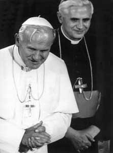 Juan Pablo II y el Cardenal Ratzinger