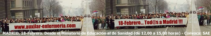 Manifestación convocada por SAE el 18-Febrero-2020