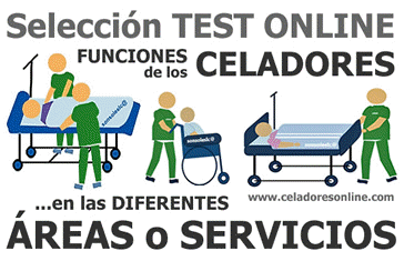 TEST ONLINE Recopilatorios sobre las FUNCIONES de los CELADORES en las diferentes ÁREAS o SERVICIOS
