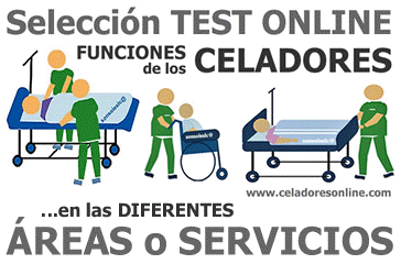 TEST ONLINE Recopilatorios sobre las FUNCIONES de los CELADORES en las diferentes ÁREAS o SERVICIOS