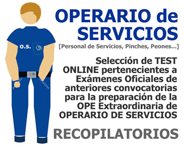 TEST ONLINE Recopilatorios sobre OPERARIOS DE SERVICIOS